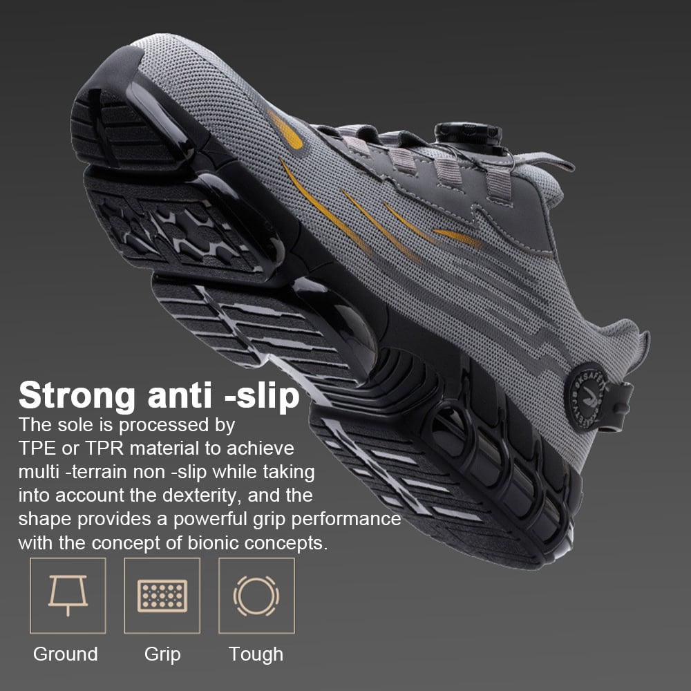 Men's Smash and Stab Resistant Work Safety Shoes - Buy 2 Free Shipping