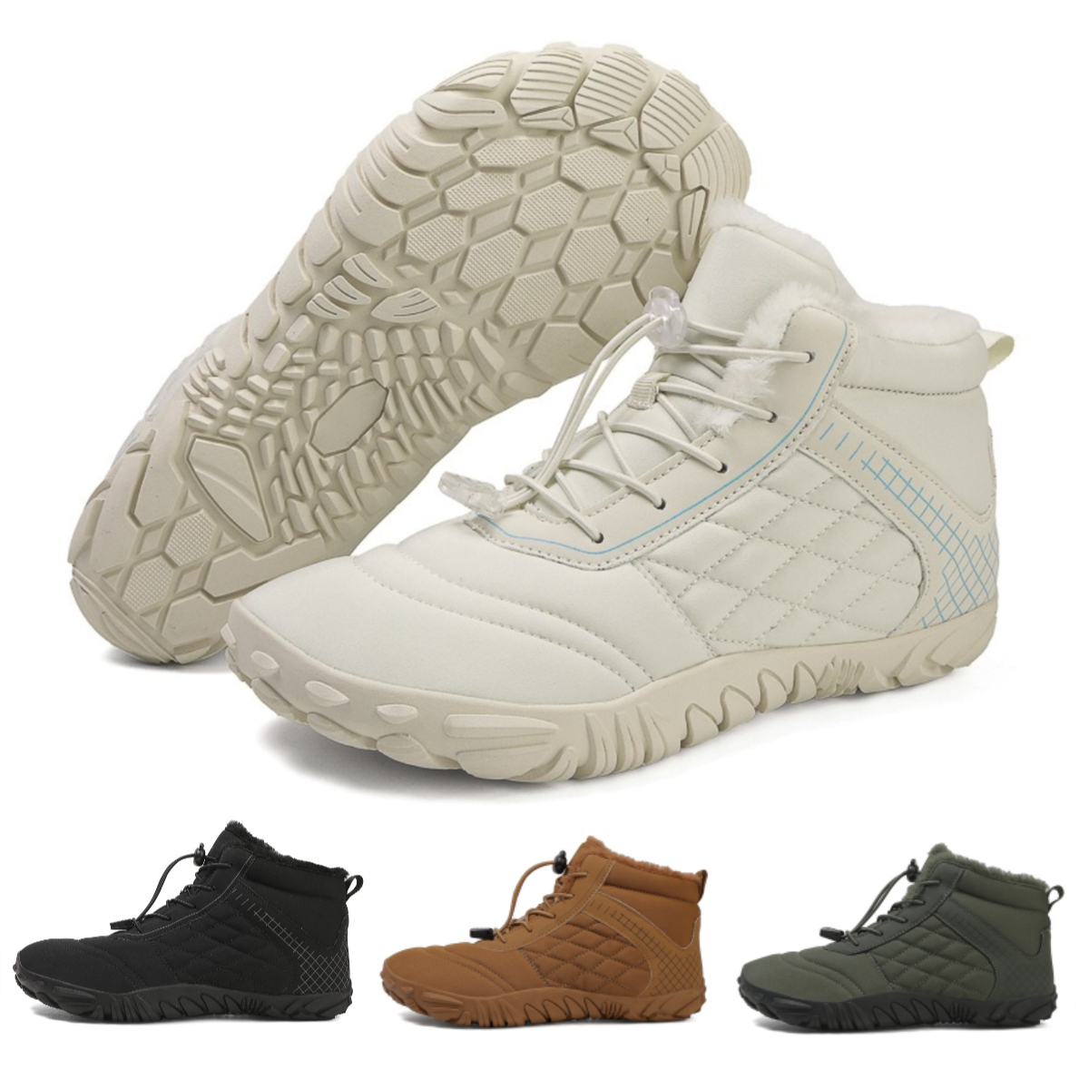 ❄️ArcticStride- Non-slip & Carbon Fiber Waterproof Winter Barefoot Shoes (Unisex)