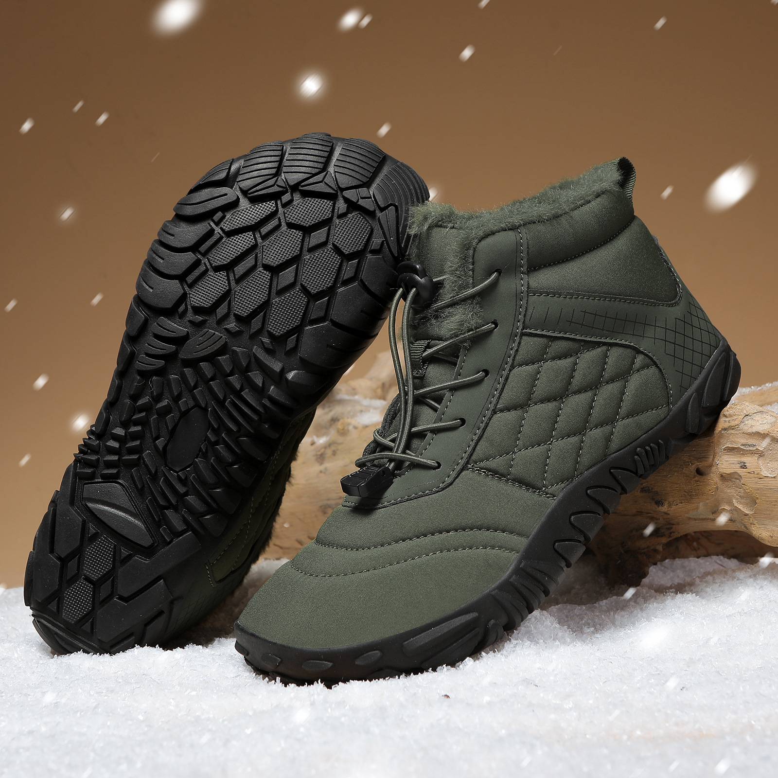 ❄️ArcticStride- Non-slip & Carbon Fiber Waterproof Winter Barefoot Shoes (Unisex)