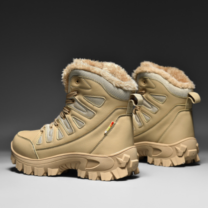 (🎁Free Socks Giveaway🧦) Men Combat Boots Waterproof Non-Slip Hiking Boots Anti-Puncture Anti-Sprain Work Boots