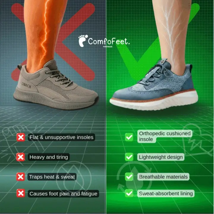 ⏰LAST DAY - 60% OFF🛒 Men’s Comfortable Lace-Up Brogue Sneakers – Ultra-Lightweight & Breathable Woven Upper, Arch Support, Wide-Toe Fit, Shock-Absorbing Sole for All-Day Comfort