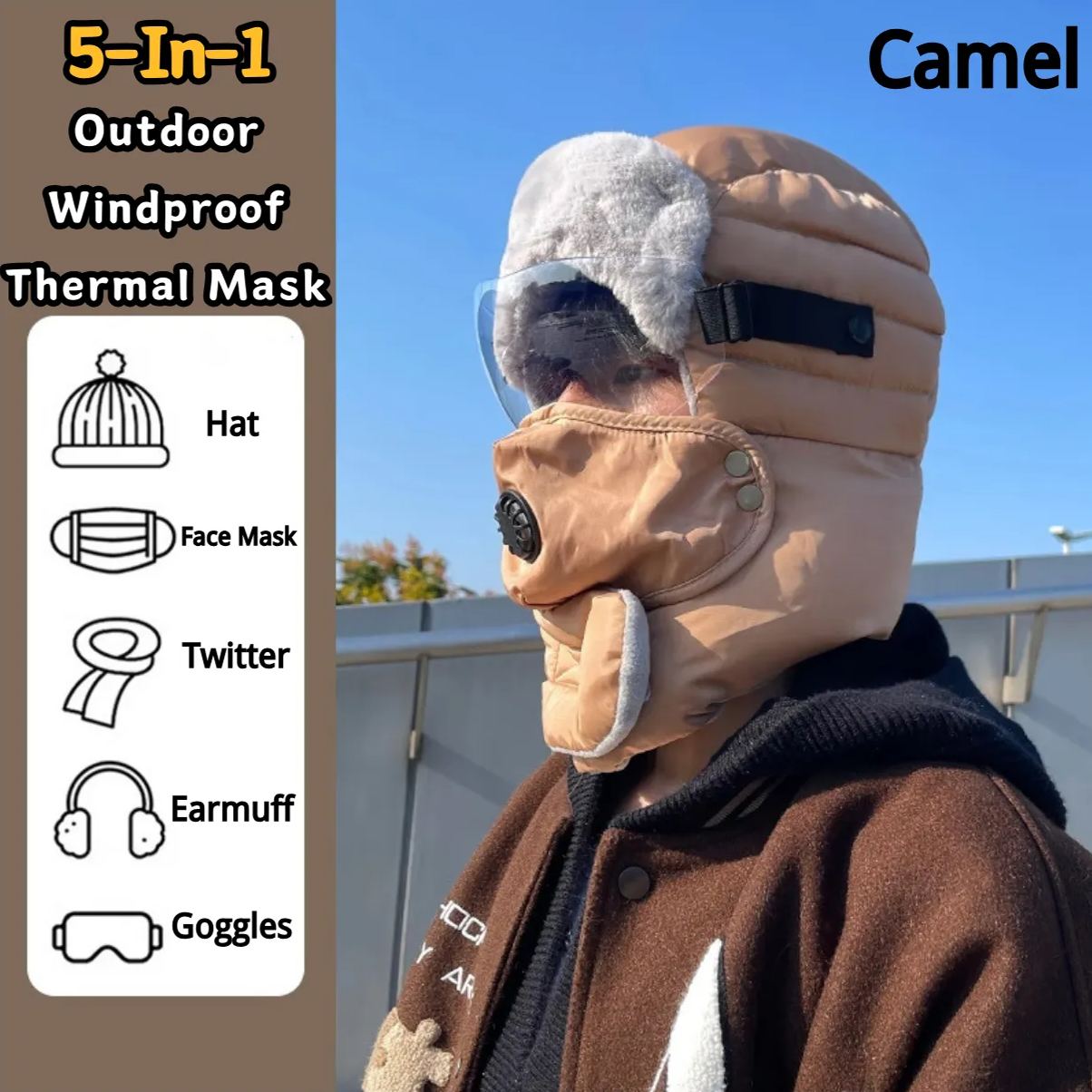 ❄️Winter Special Offer-5-In-1 Unisex Outdoor Windproof Thermal Mask