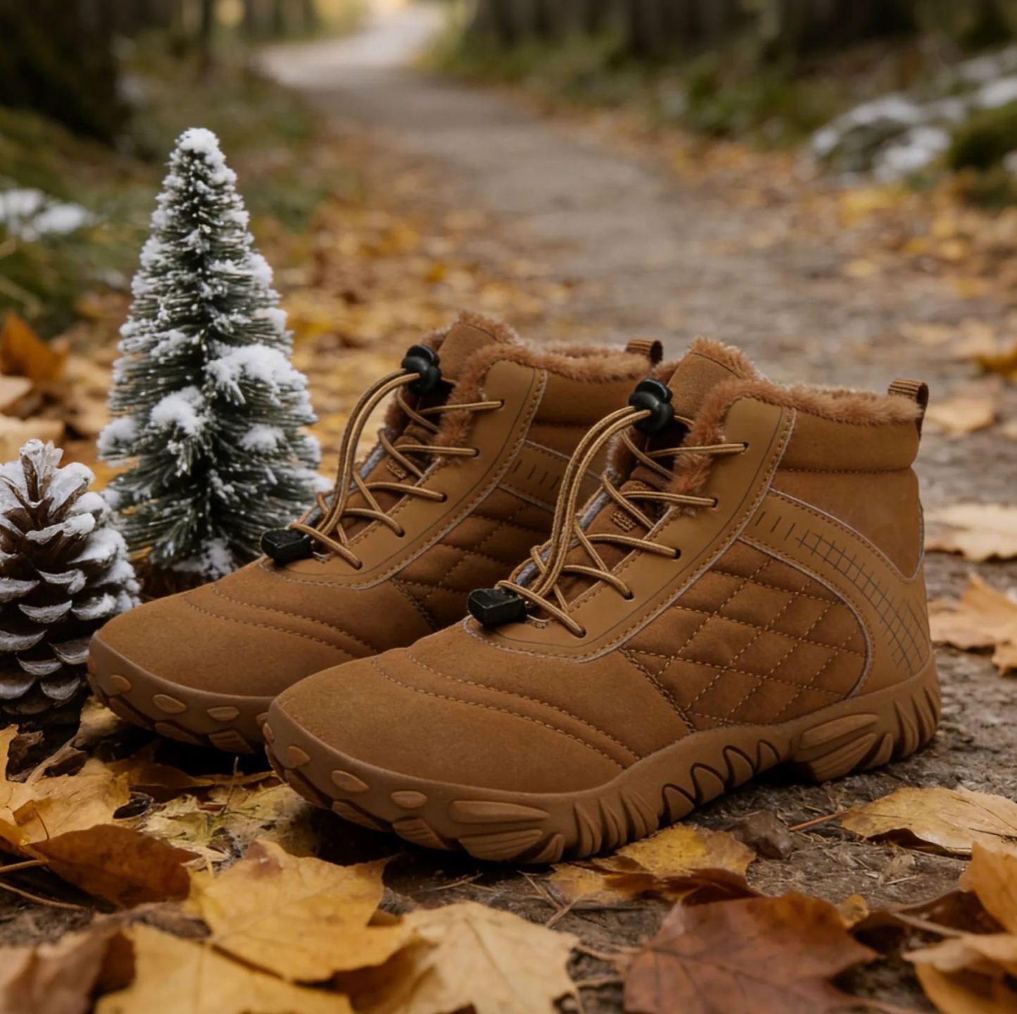 ❄️ArcticStride- Non-slip & Carbon Fiber Waterproof Winter Barefoot Shoes (Unisex)