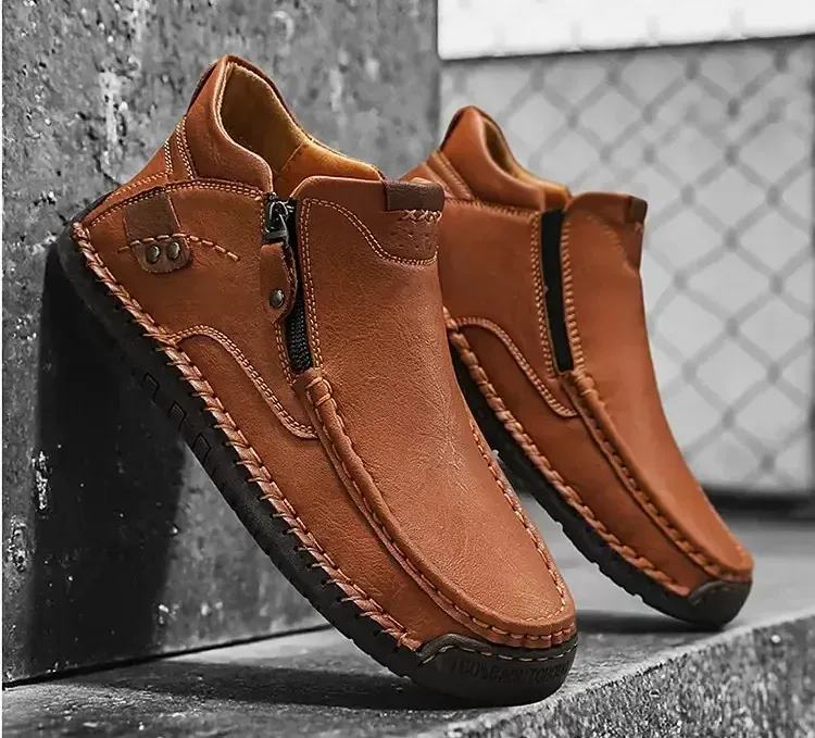 ⏰60% OFF🔥Men's Genuine Leather Orthopedic Walking Boots