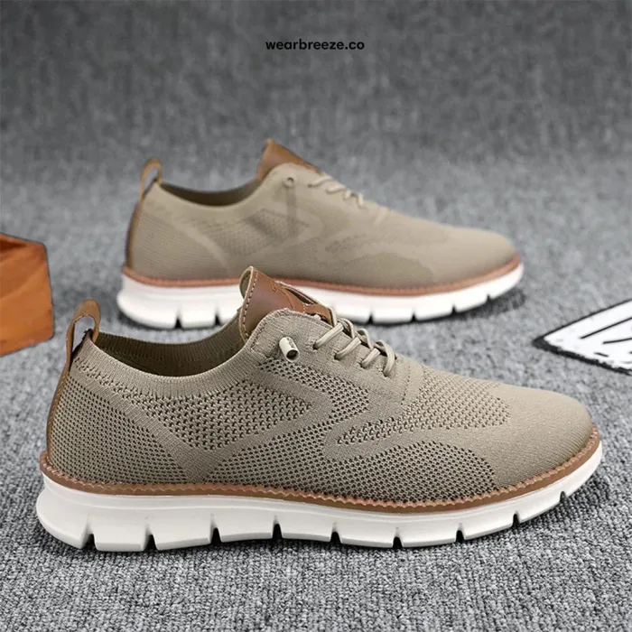 ⏰LAST DAY - 50% OFF🛒Men's Hands Free Slip On Oxford Shoes – Ultra Comfortable knitted fabric shoes, Lightweight Casual Walking Sneakers, Comfortable Dress Shoes, Mesh Urban Shoes for Business & Daily Wear