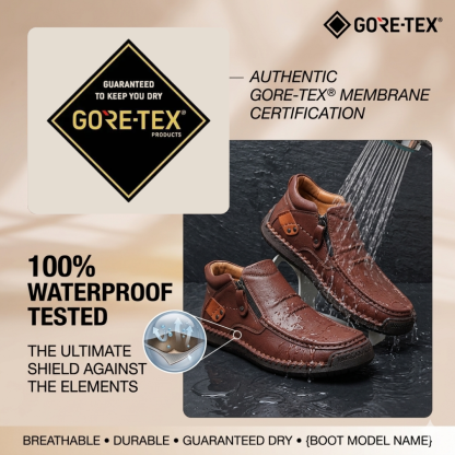 🔥The most popular loafers in 2026 👞Men's Premium Handmade Leather Orthopedic Boots | Arch Support & Wide Toe Box for All-Day Comfort