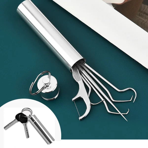 🔥Limited Time BUY 1 GET 1 FREE--Stainless Steel Toothpick Set 7pcs