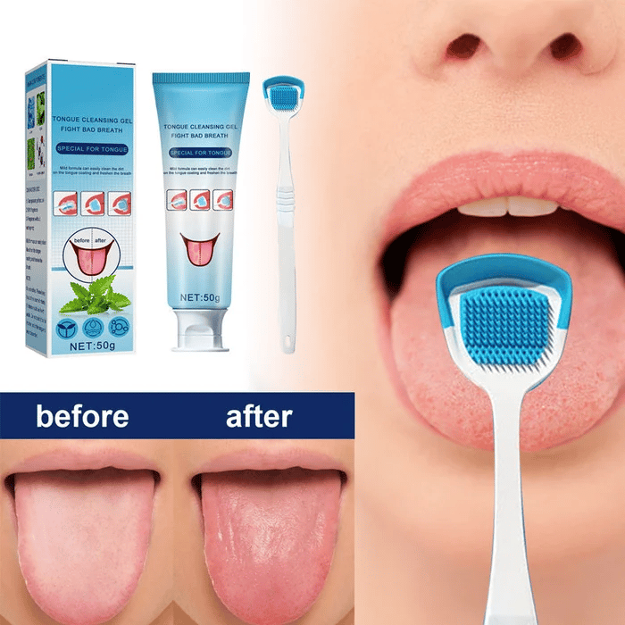 🔥2024 Hot Sale-49% Off🔥Probiotic Tongue Cleaning Gel Set