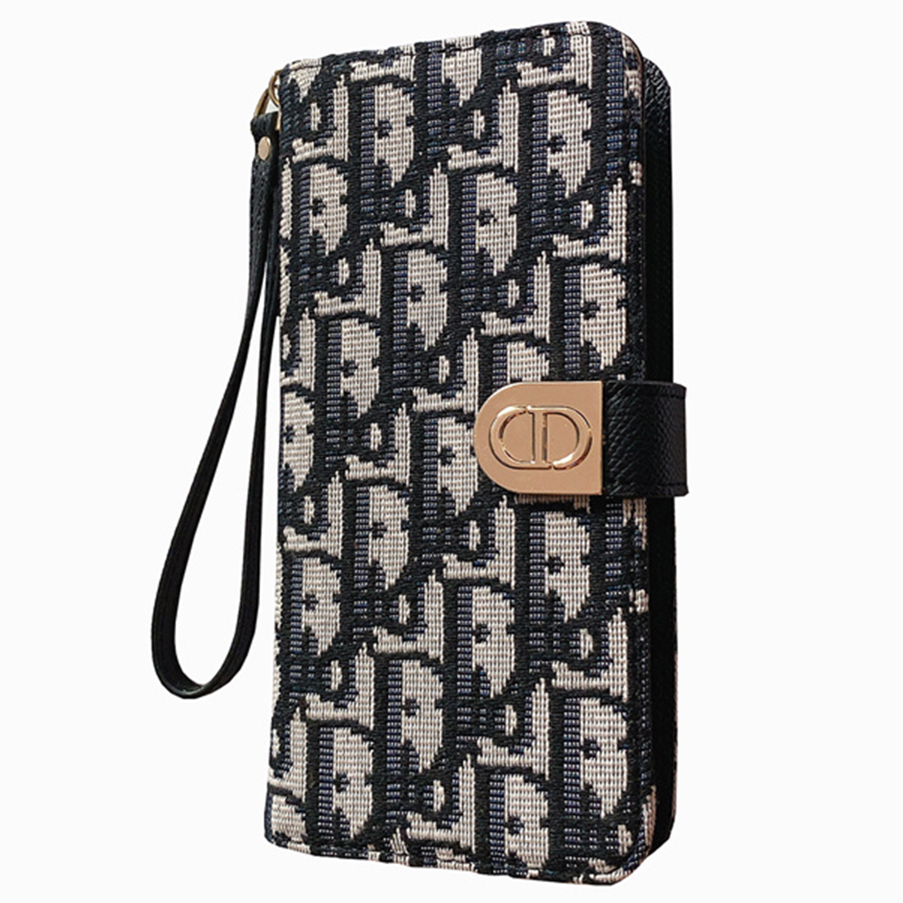 Dior Embroidered canvas iPhone Wallet Case
