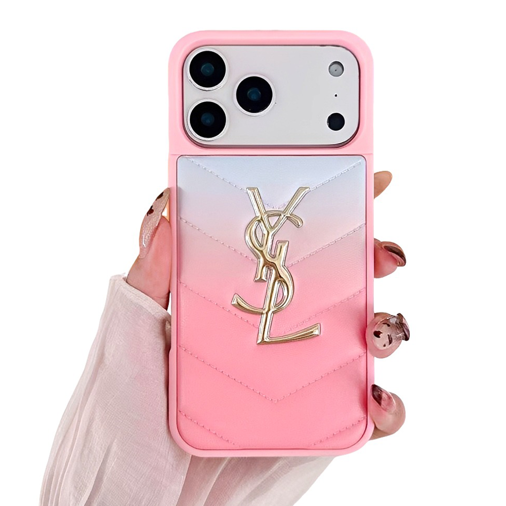 YSL Leather iPhone Case