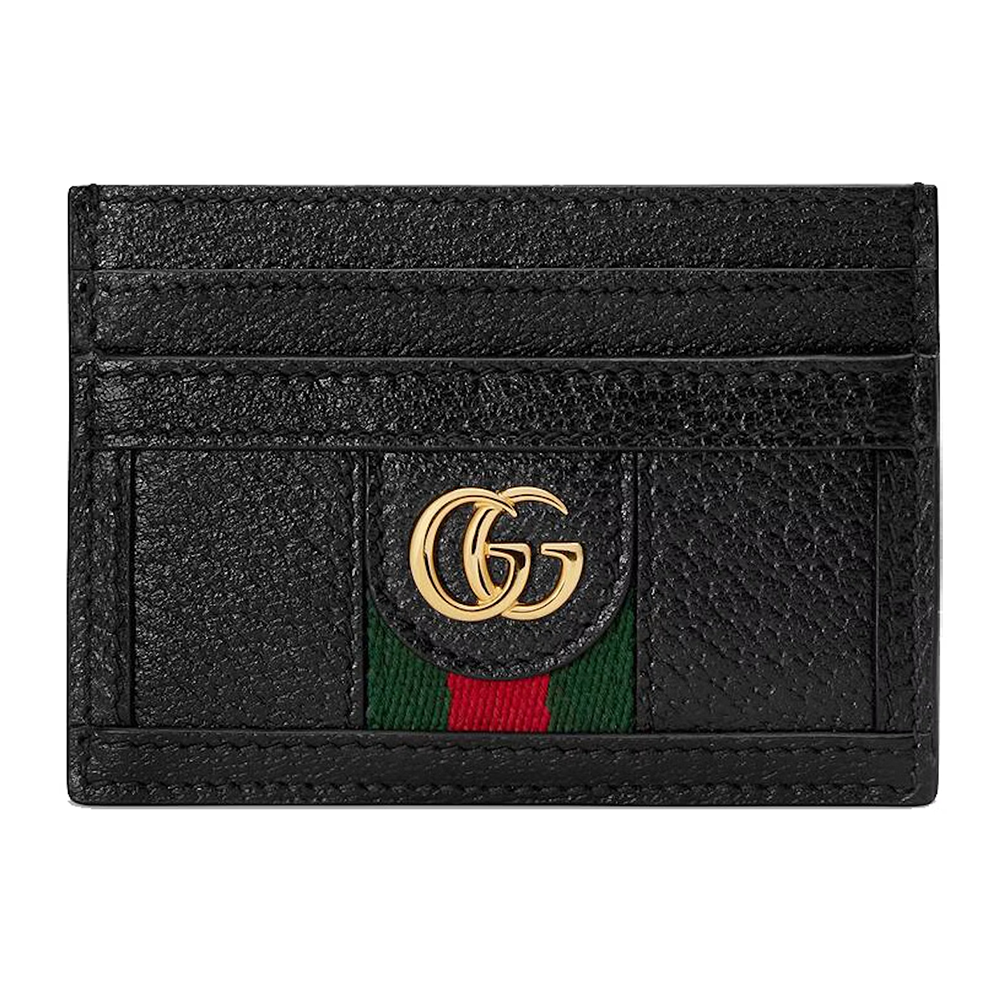 Gucci Black Leather Wallet Card Holder