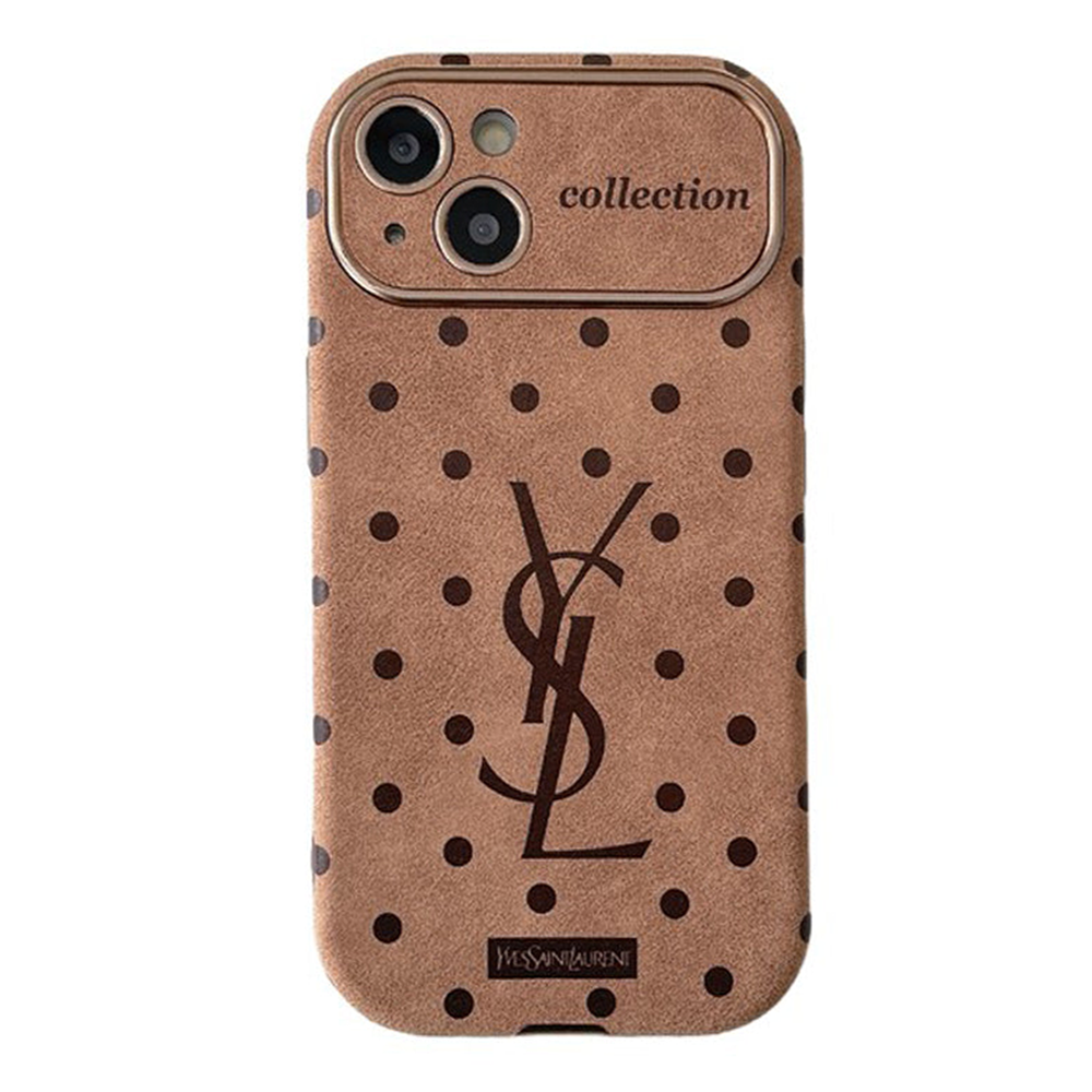 YSL Velvet Vintage Leather iPhone Case