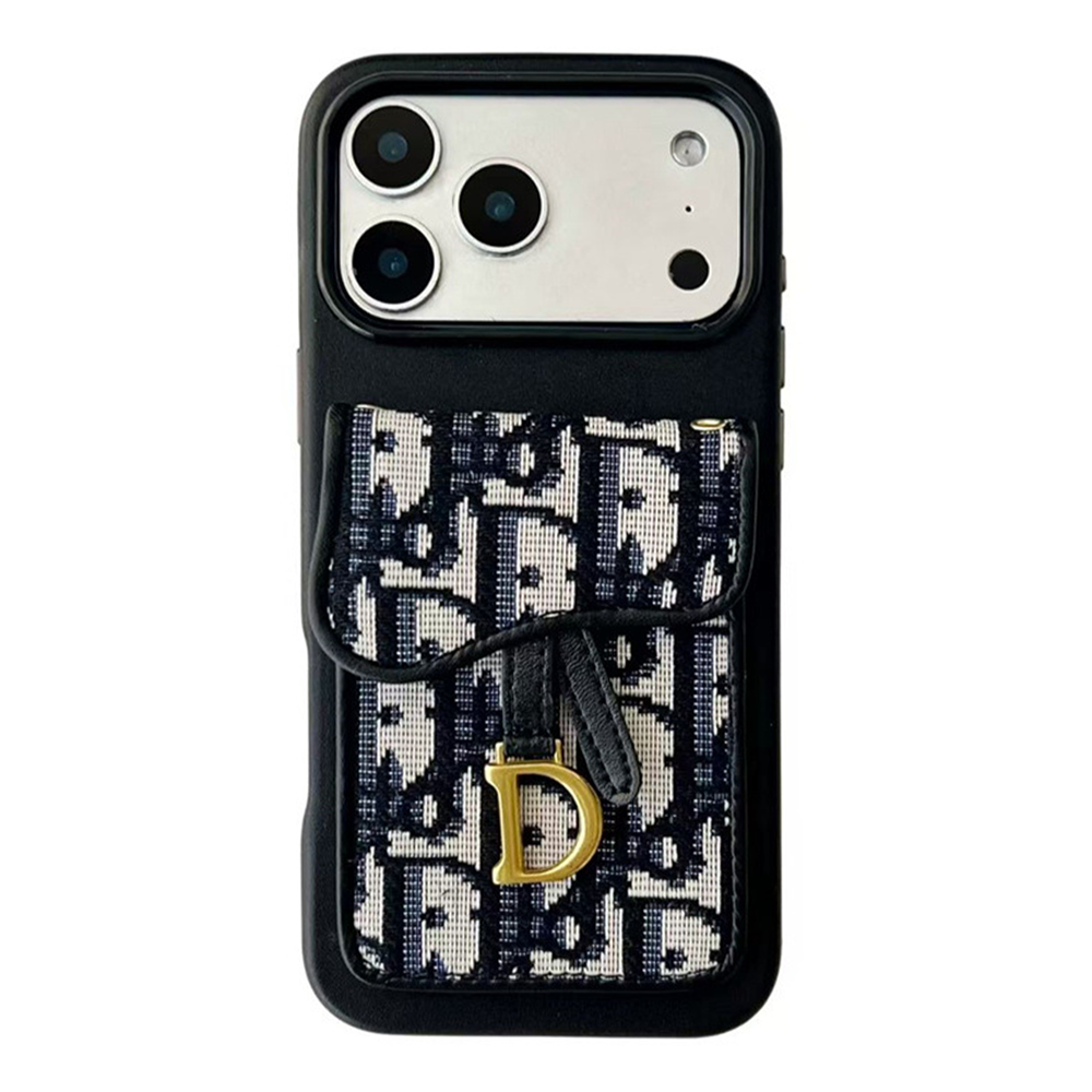 Dior Leather iPhone Wallet Case