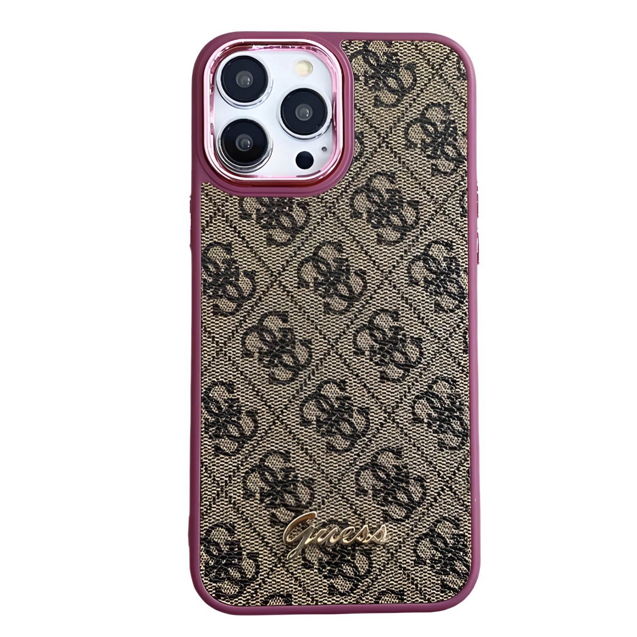 Vintage Leather Goyard iPhone Case