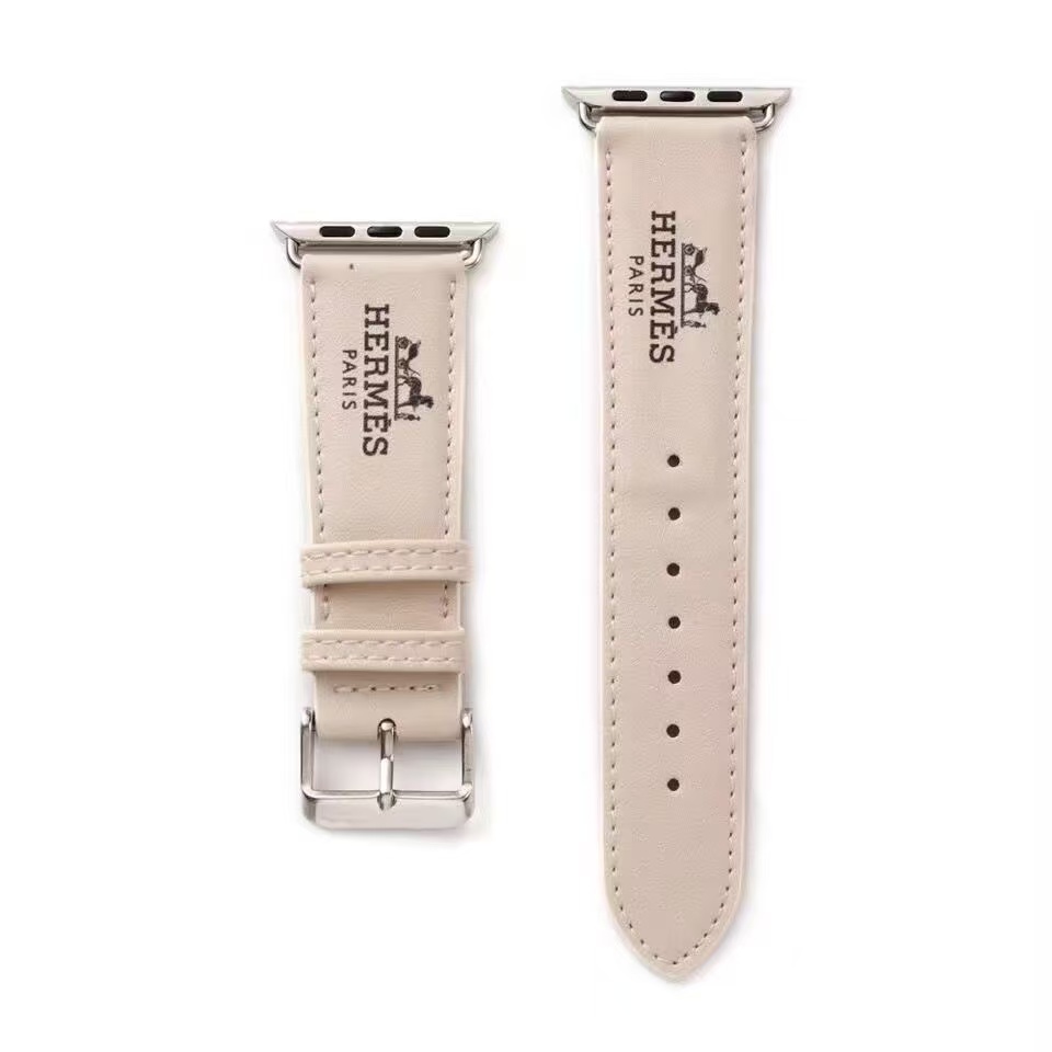 Leather luxury H Apple Watch Bands