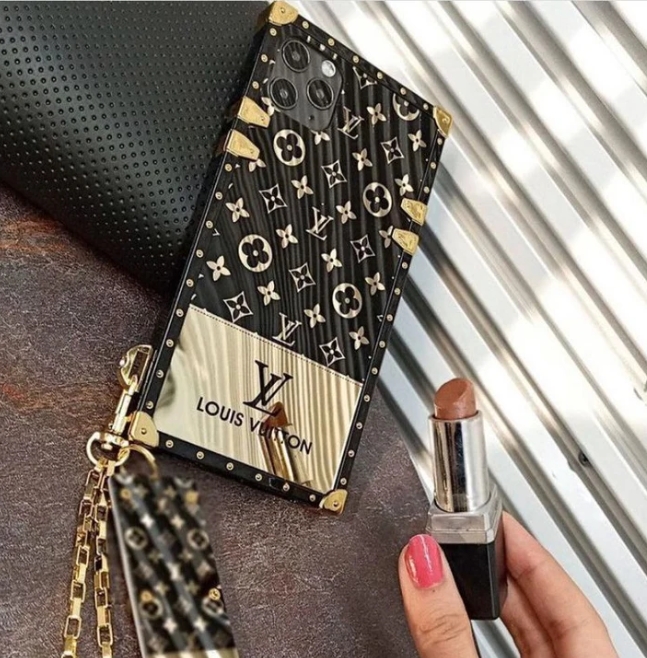 Luxury Square iPhone Case with Chain