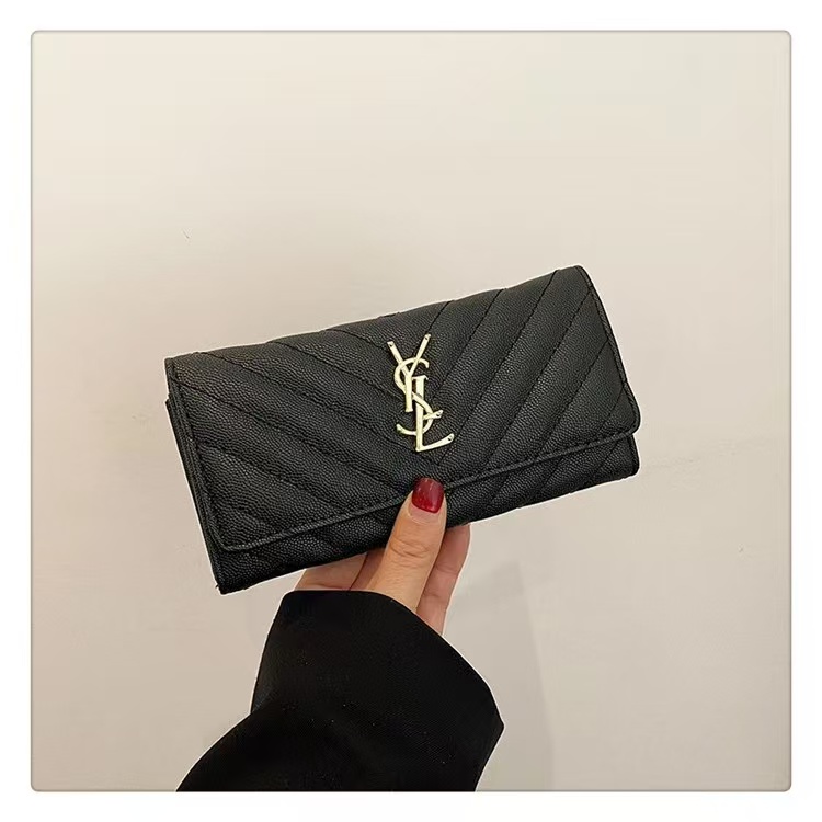 luxurious Leather Long Wallet
