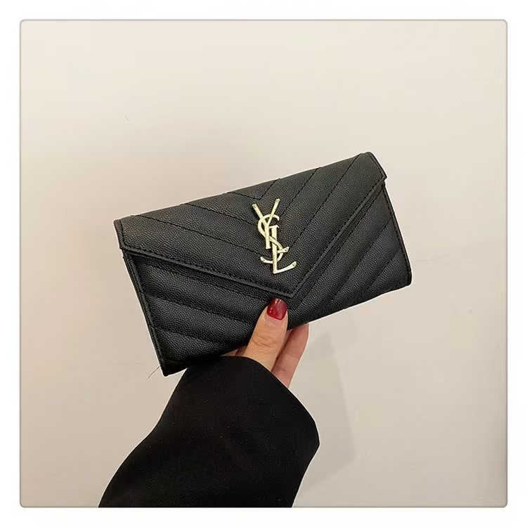 luxurious Leather Long Wallet