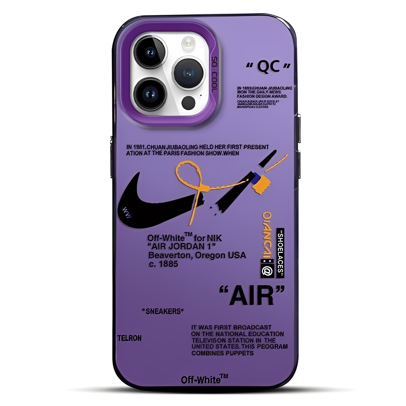 Nike iPhone Case Electroplating Laser-Air Jordan 1/Just Do It Tag