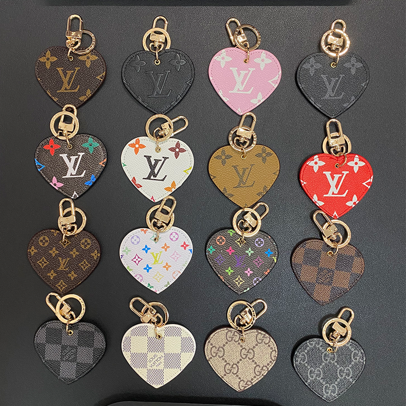 Louis Vuitton, Gucci Heart Keychain