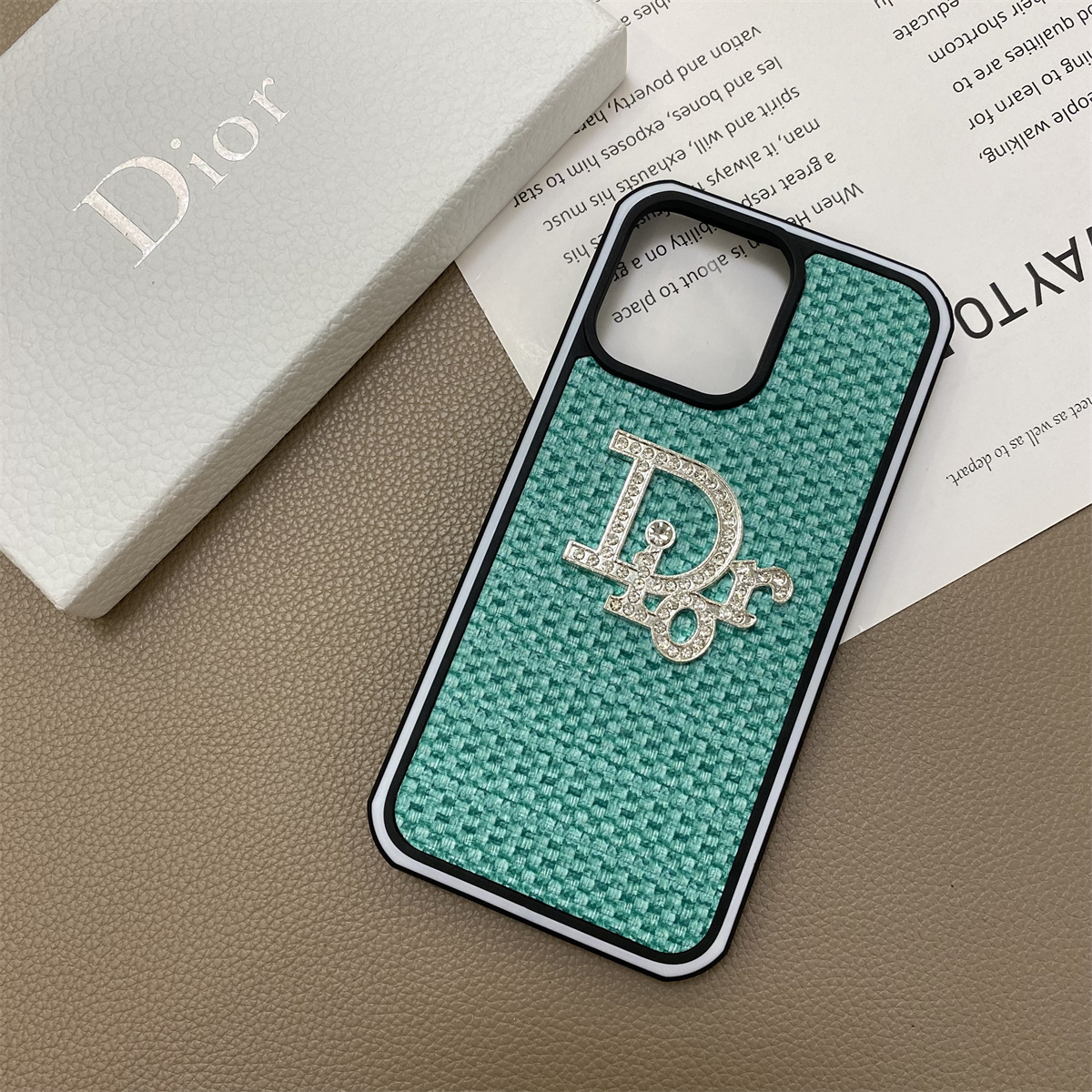 Dior woven iPhone Case