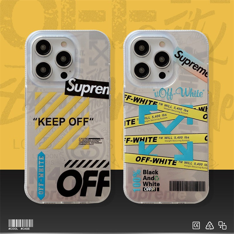 OW × Sup iphone Case Trendy Tags-BELKCASE
