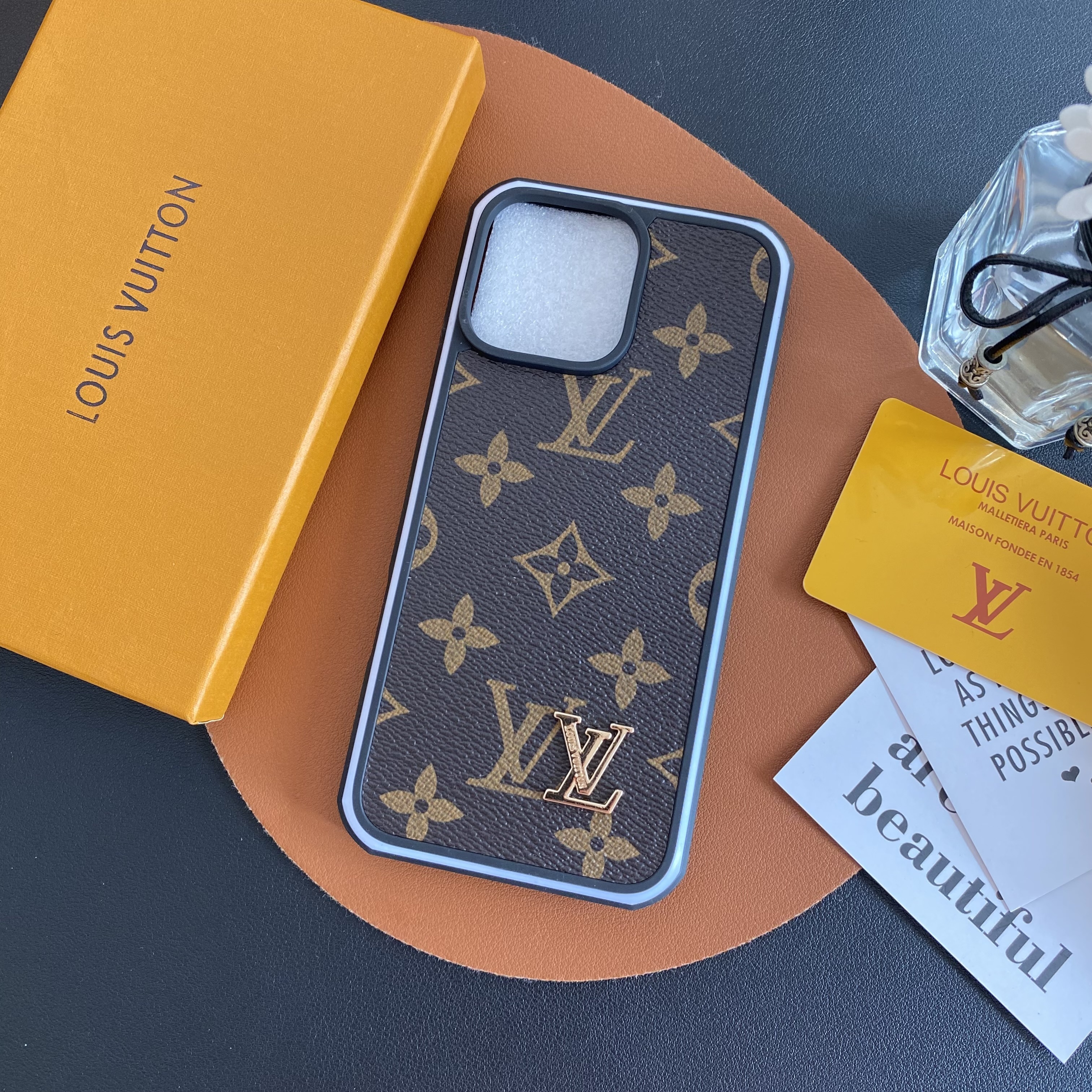 Louis Vuitton Leather iPhone Case