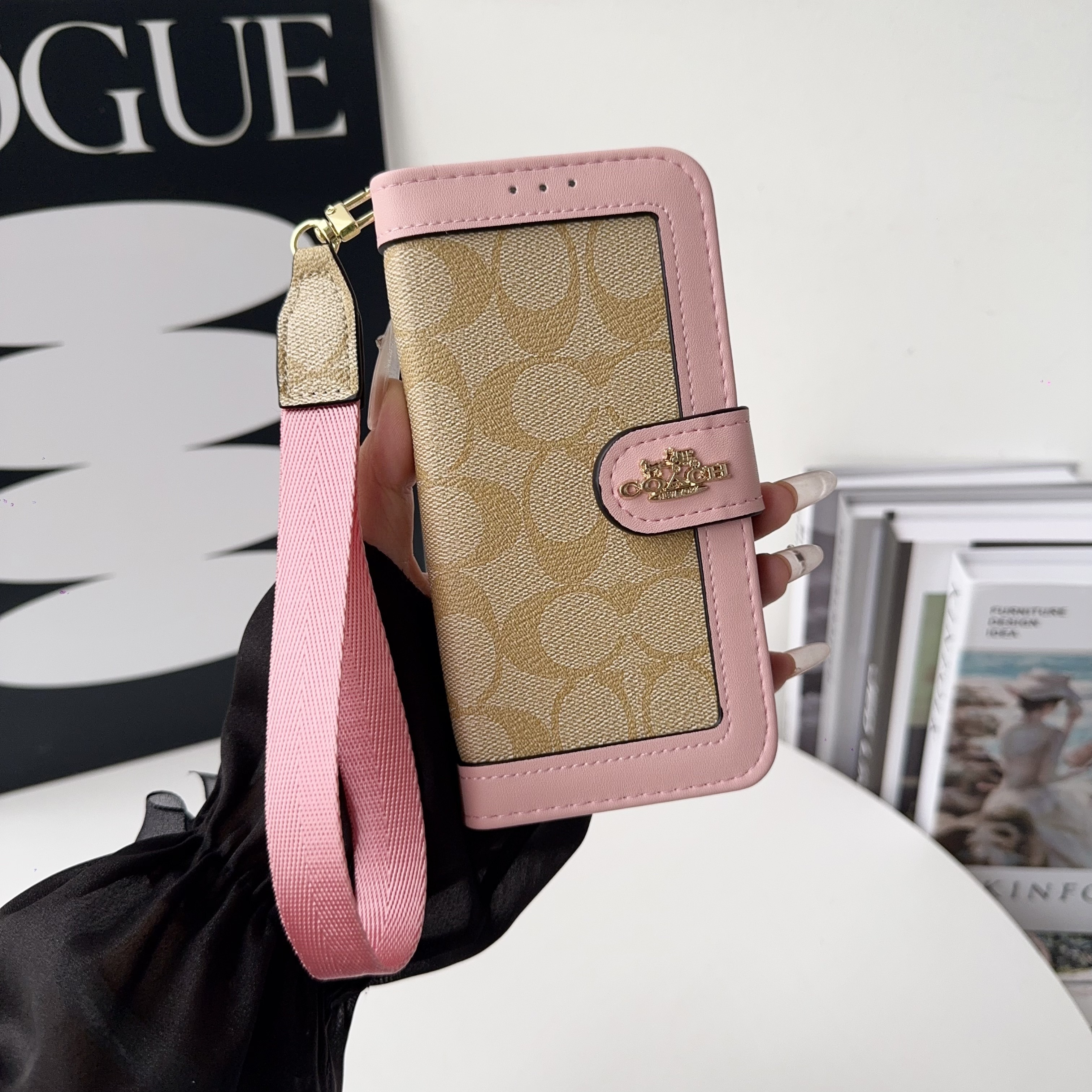 Coach Leather iPhone Wallet Case