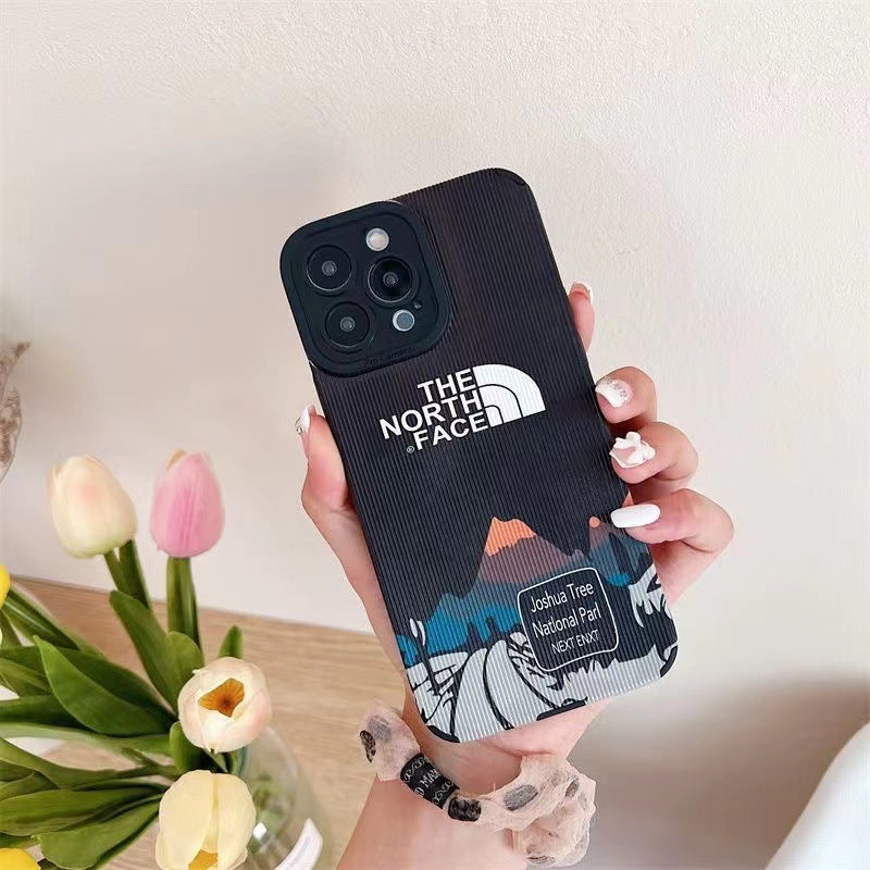 Vertical Grain texture Goad iPhone Case