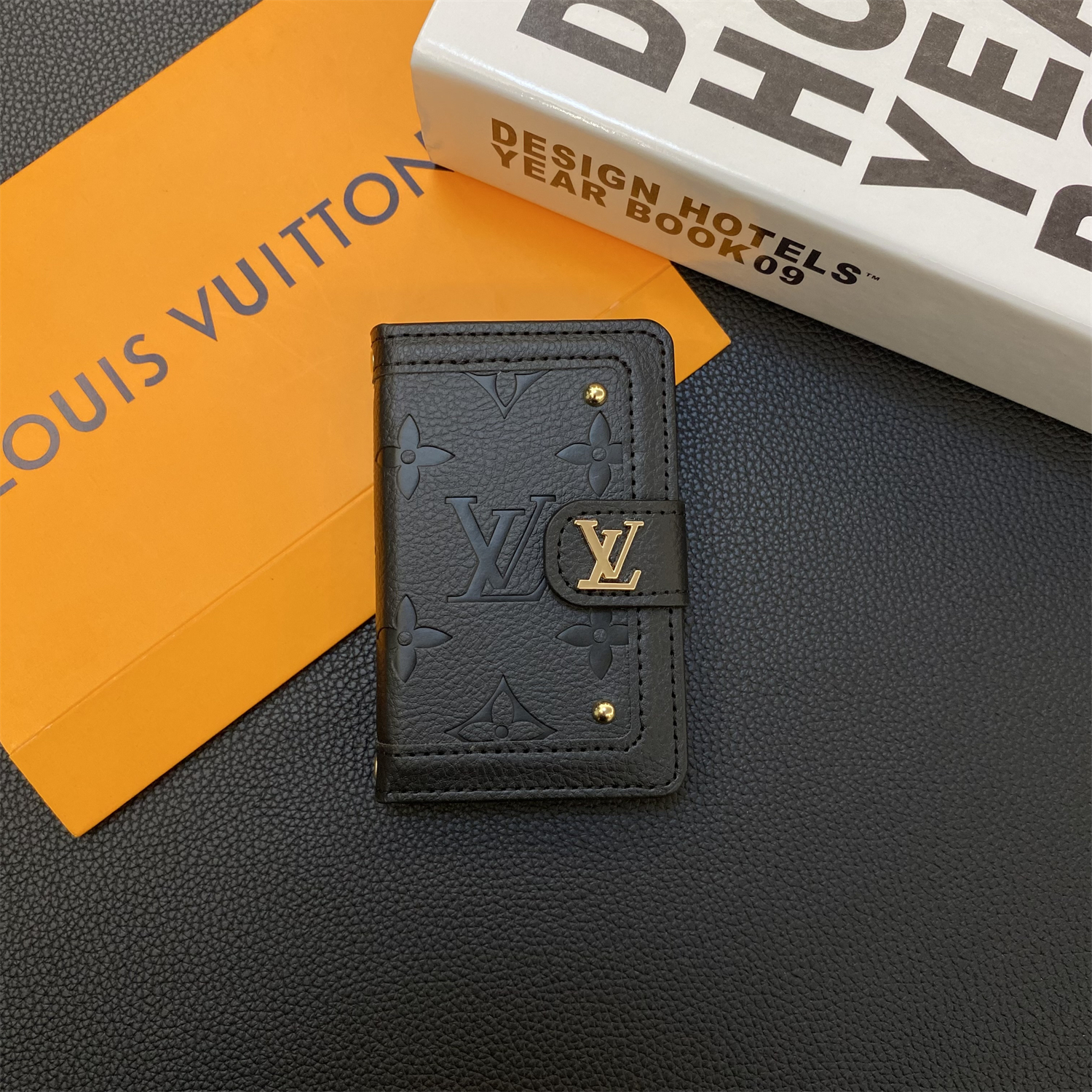 Luxury Leather Wallet Card Holder & Coin Purse With Snap Closure