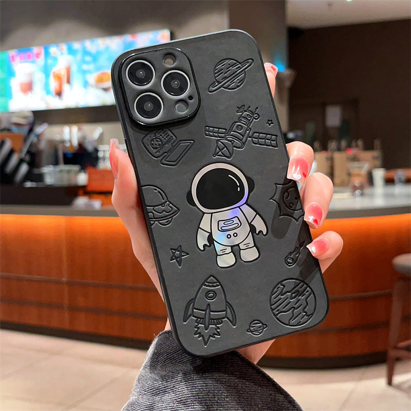 Cute classic cartoon iPhone Case Plush Leather Laser-BELKCASE