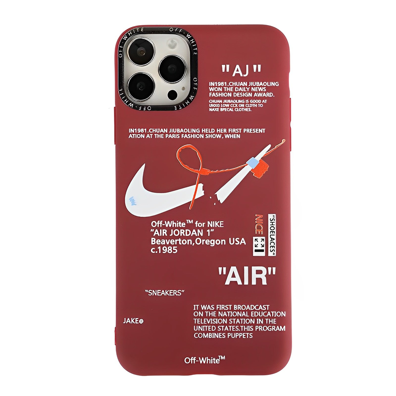 A-j ×N-K Tag iPhone Case
