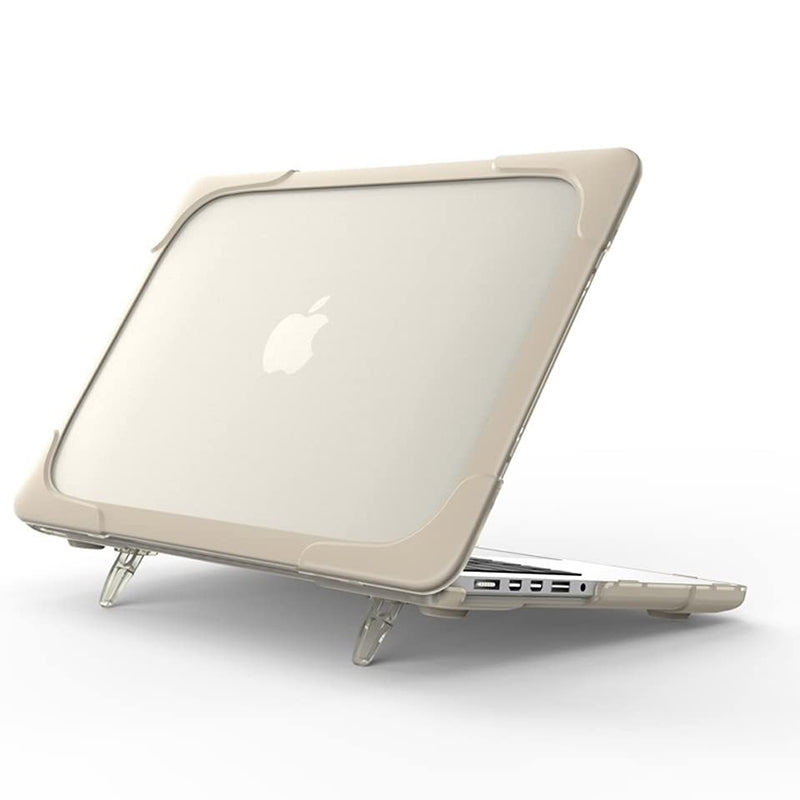 MacBook Case Heavy Duty  with Folding Stand - Khaki