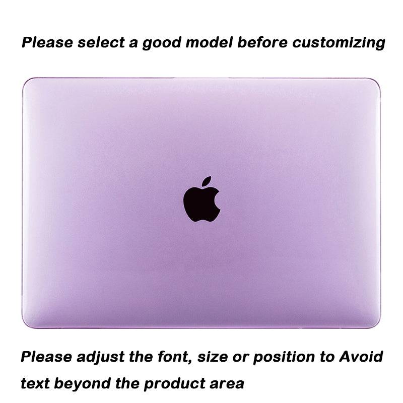 Transparent Purple Macbook case customizable-BELKCASE