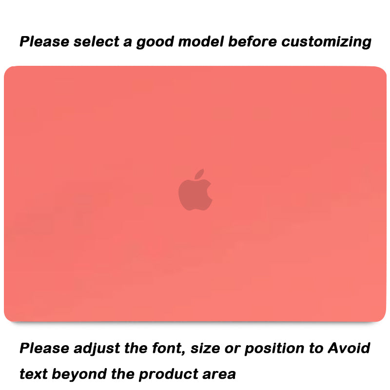 Frosted Coral Orange | Macbook case customizable-BELKCASE