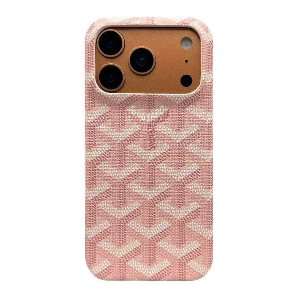 Goyard MagSafe Leather iPhone Case