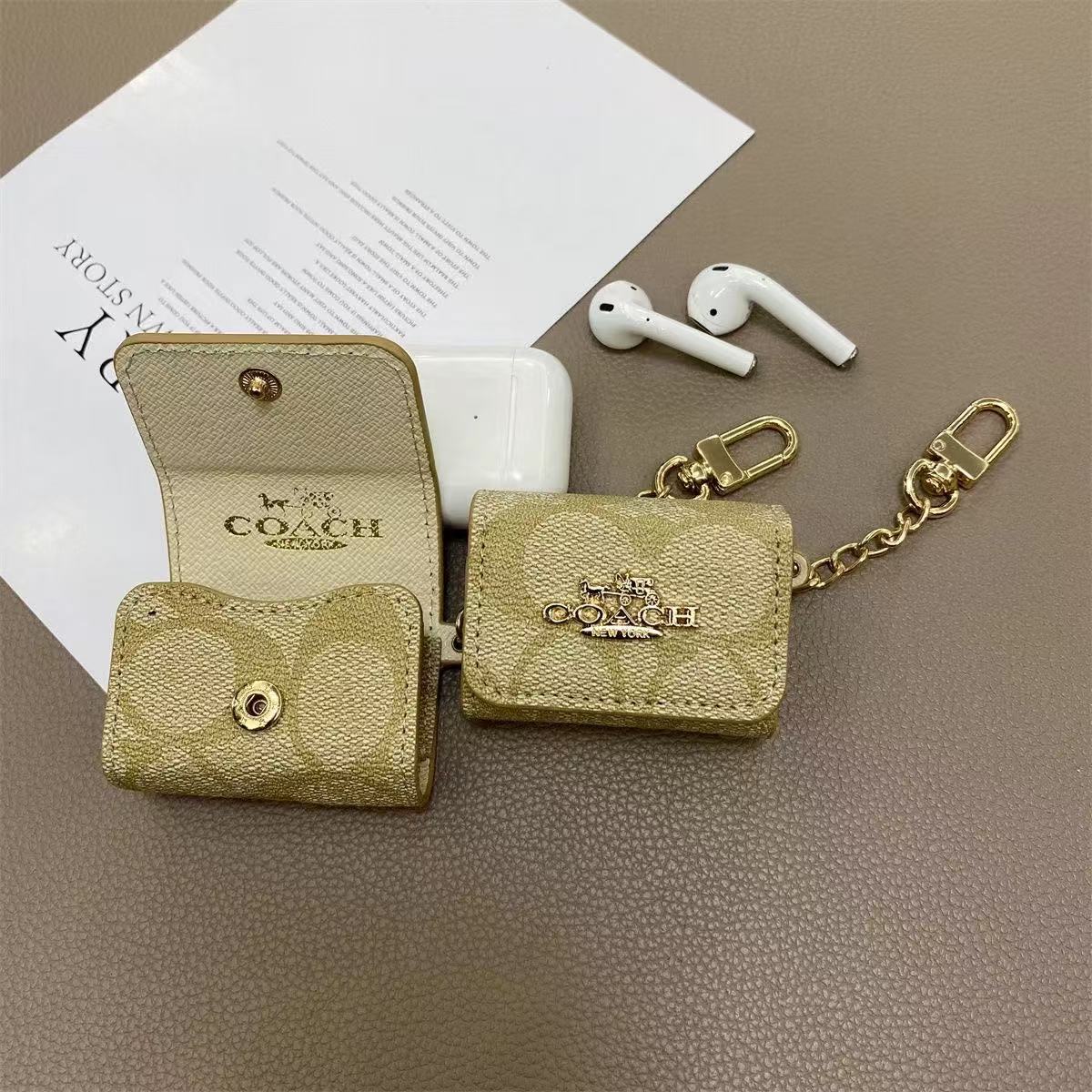 Classic CH Luxury Leather Airpods Case-BELKCASE