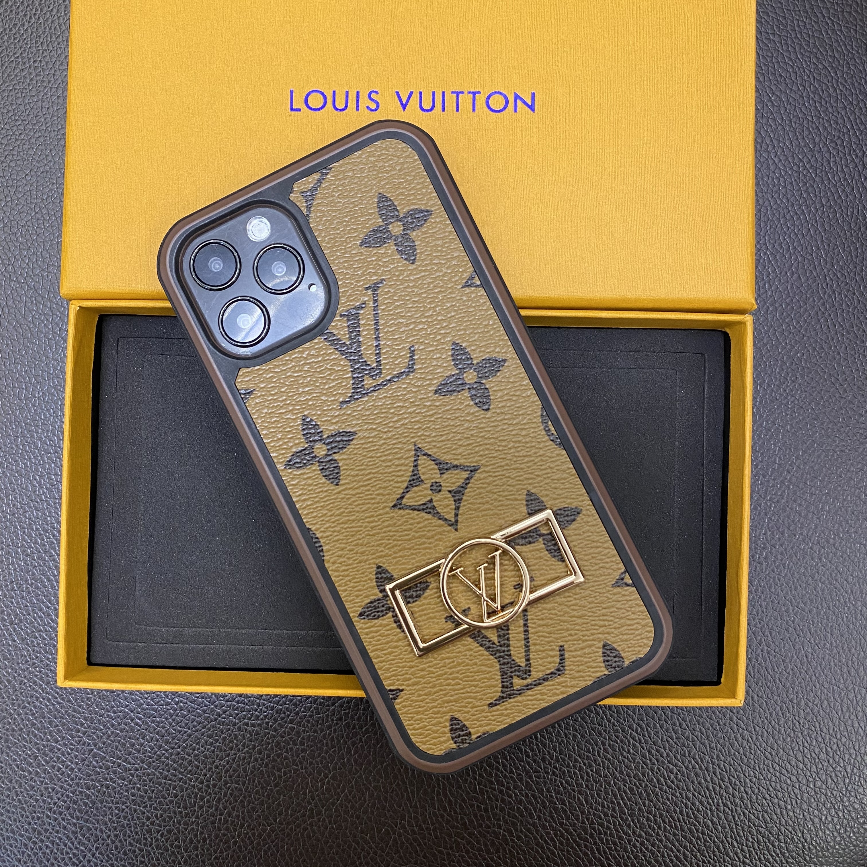 Louis Vuitton Leather iPhone Case