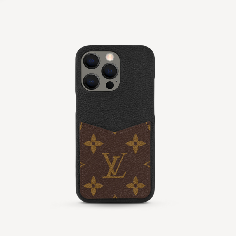 Louis Vuitton Monogram iPhone Wallet Case Vintage Leather