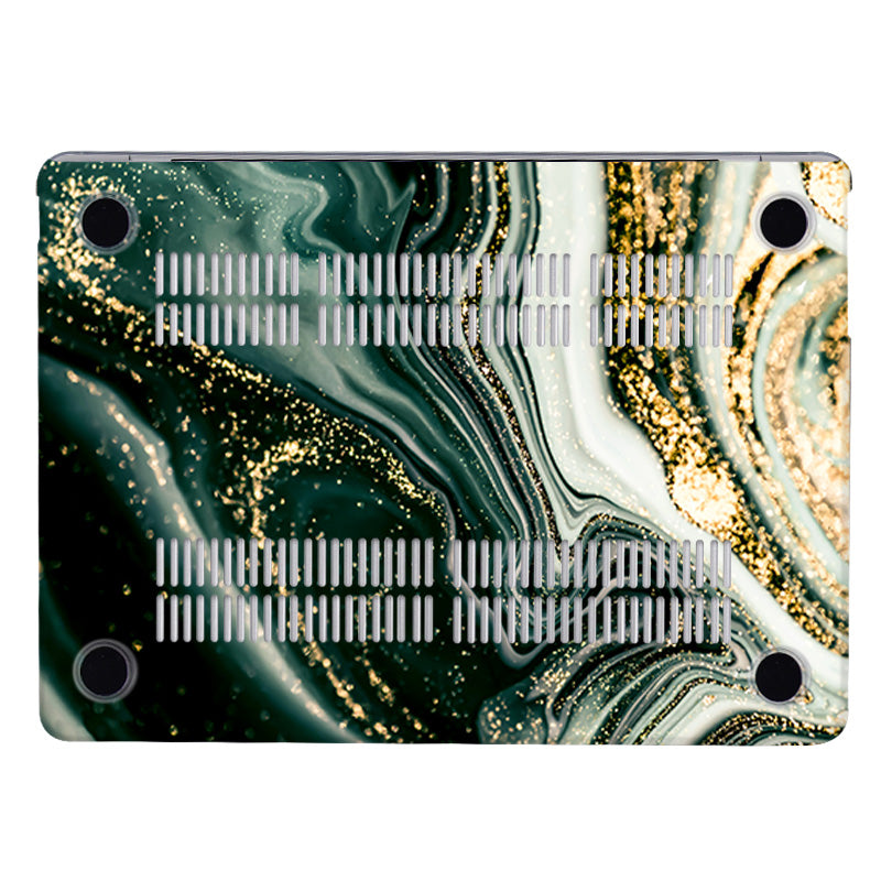 Flowing Gold Lush Macbook Case-BELKCASE