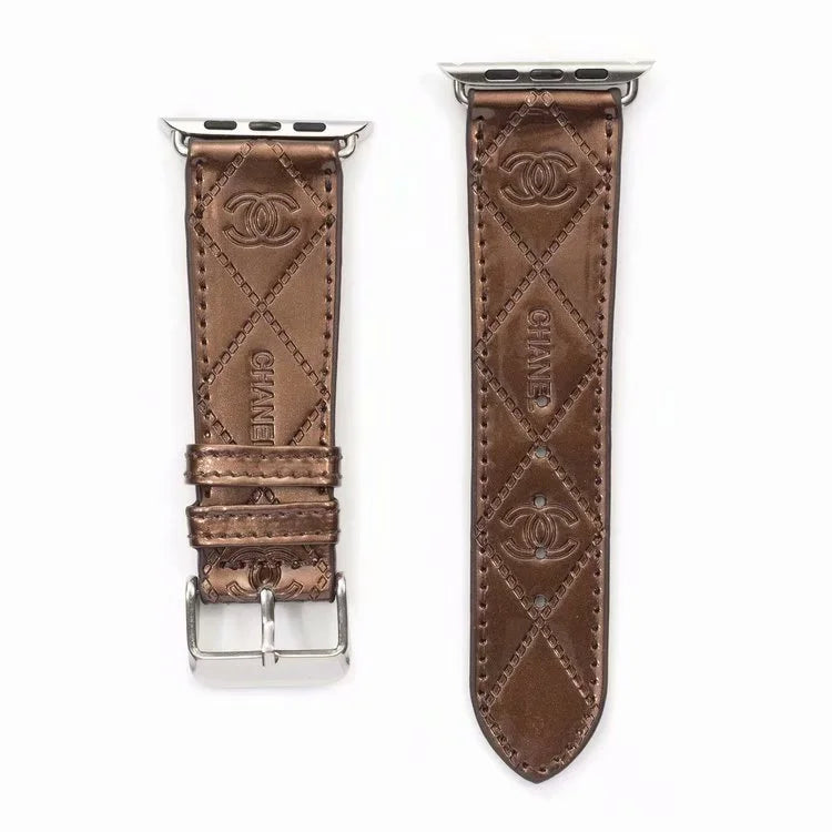 Chanel Luxury Leather Apple Watch Band