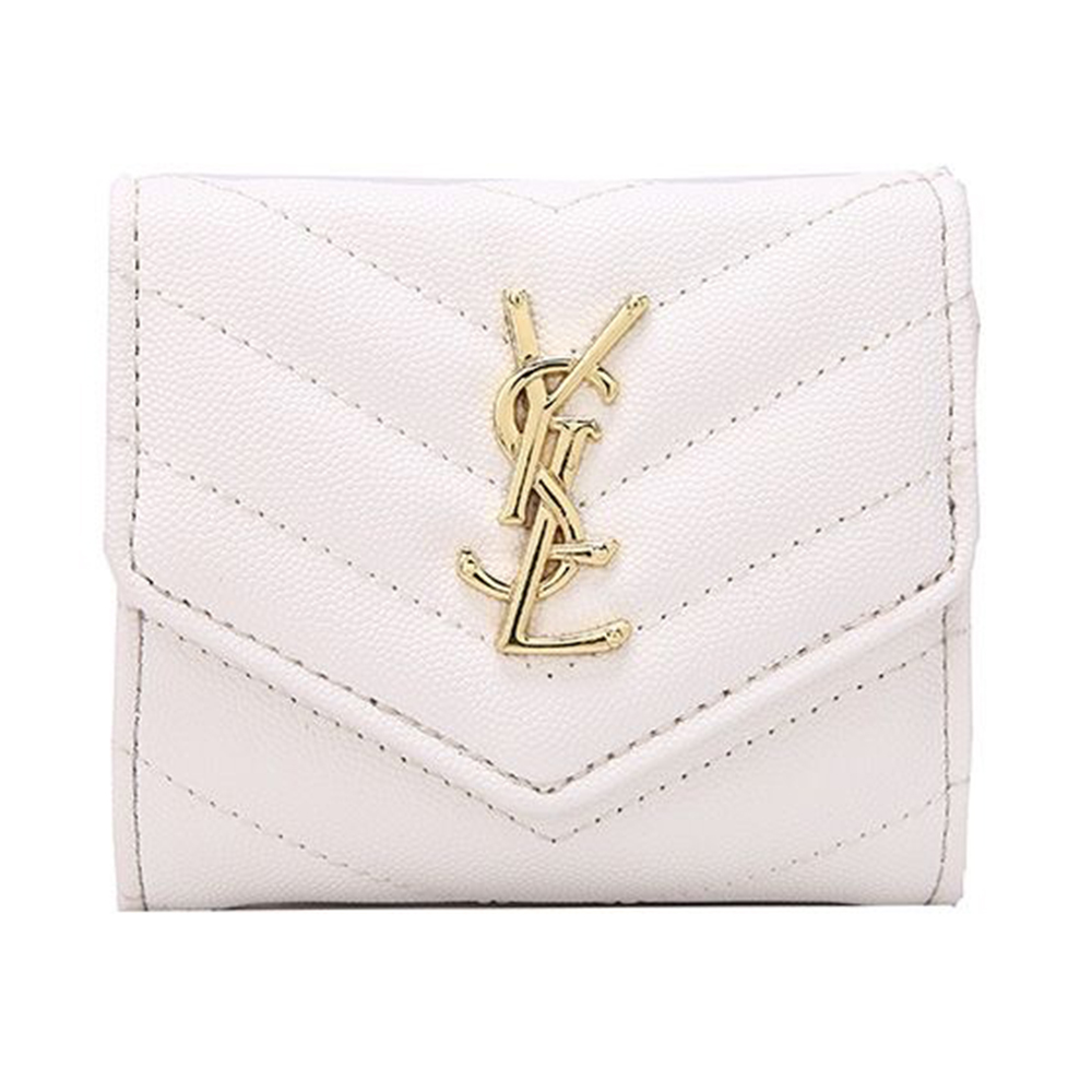 Classic Luxury Leather Wallet Card Holder Snap Closure