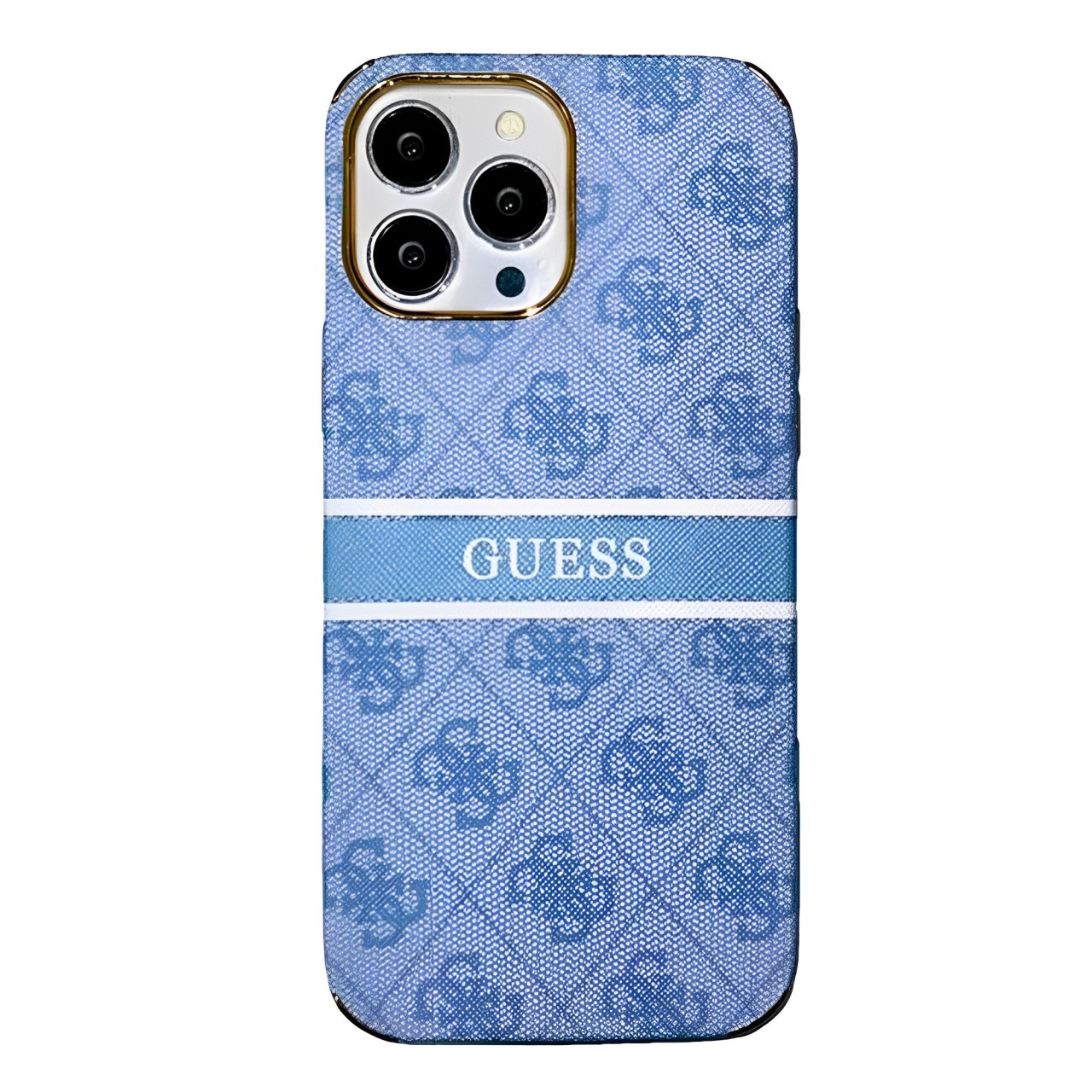 Vintage Leather GS iPhone Case-Gold Frame