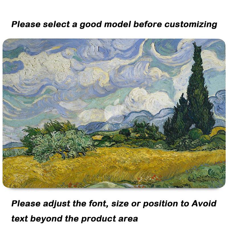 Van Gogh ''Wheat Field and Cypress'' Macbook Case-BELKCASE