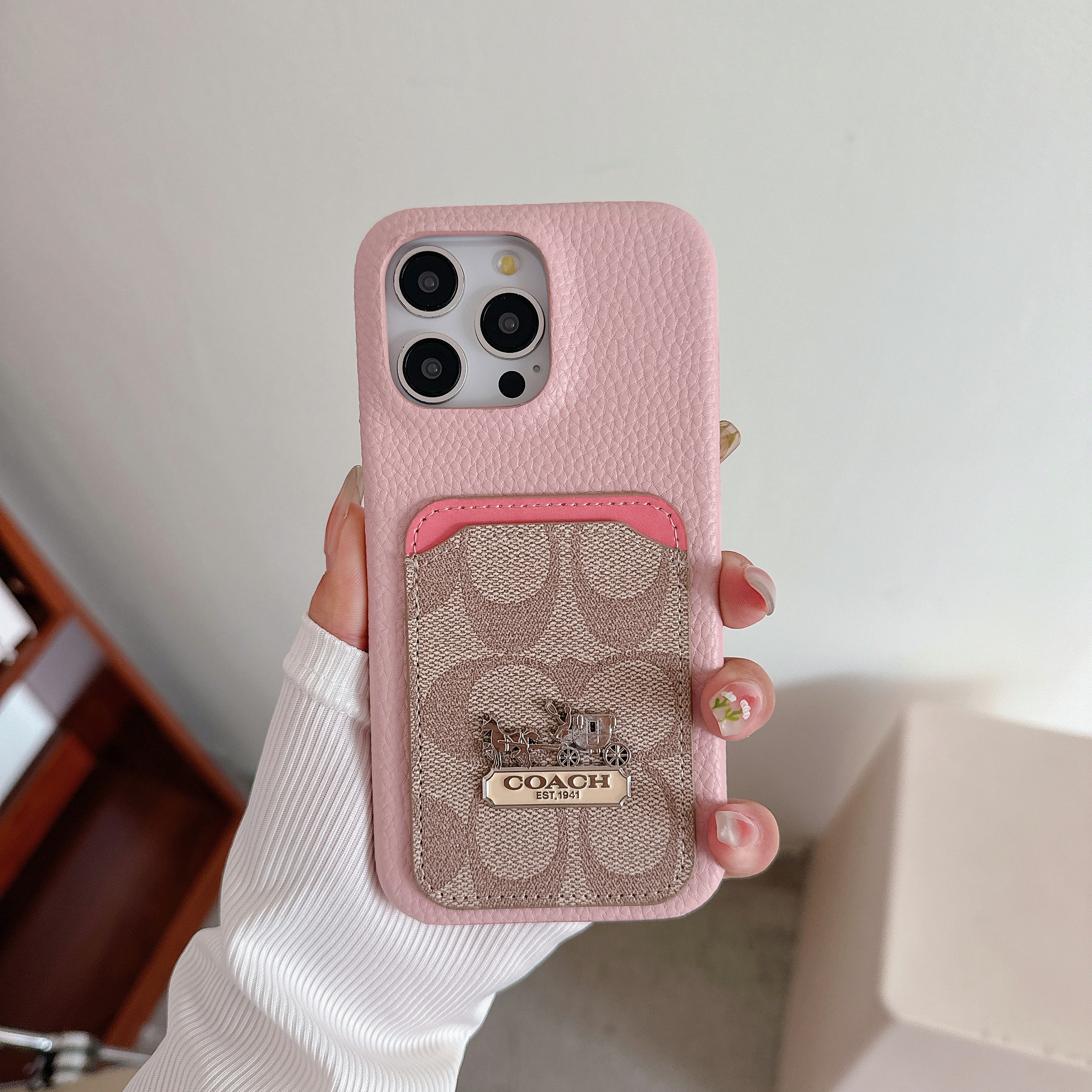 Luxury Leather iPhone Wallet Case
