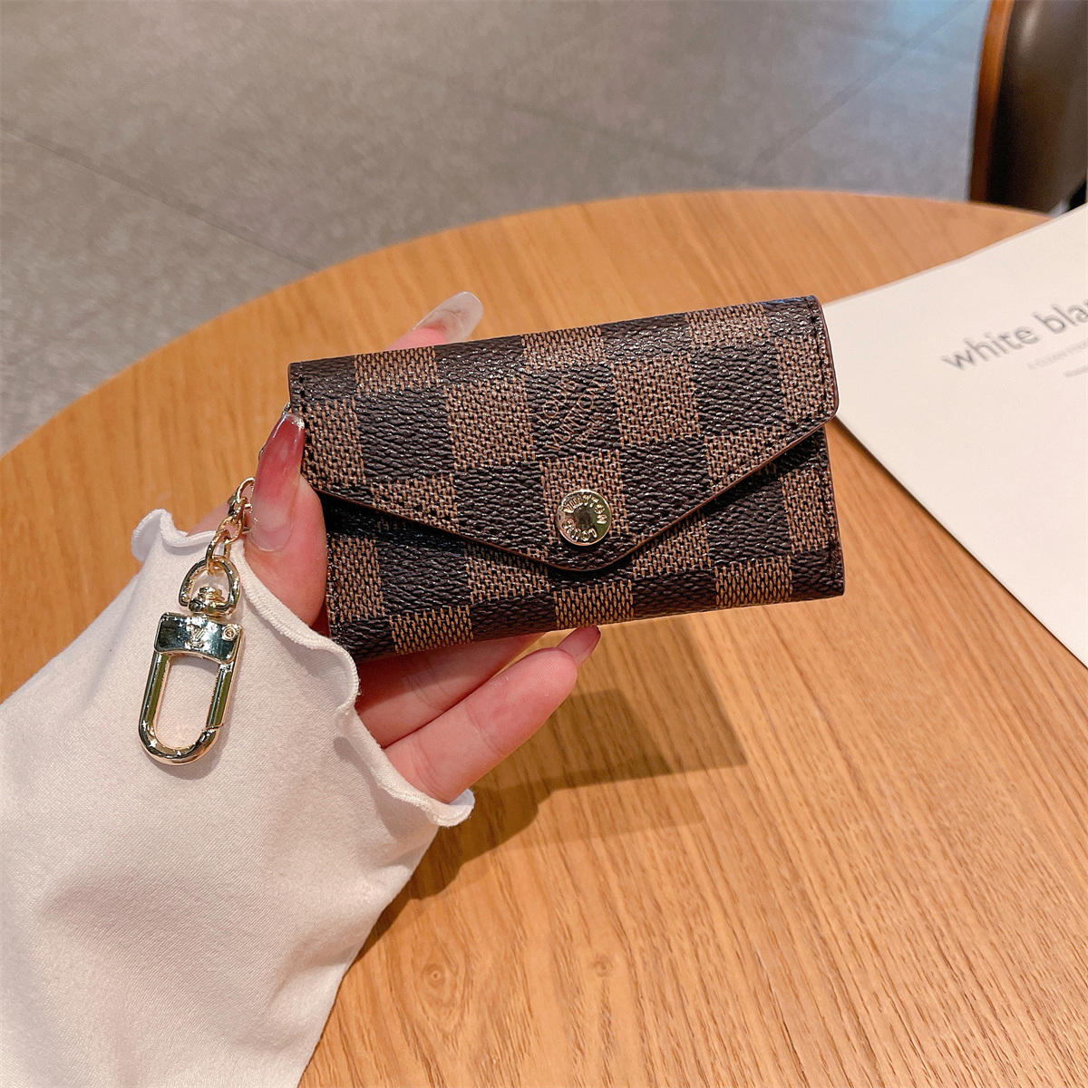 Luxury Leather Zipper Wallet Card Holder & Coin Purse