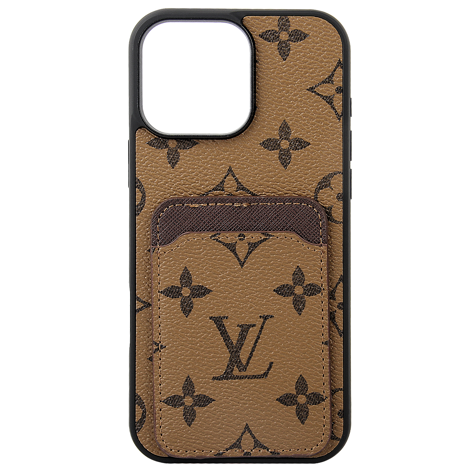Monogram Vintage Leather V iPhone Wallet Case