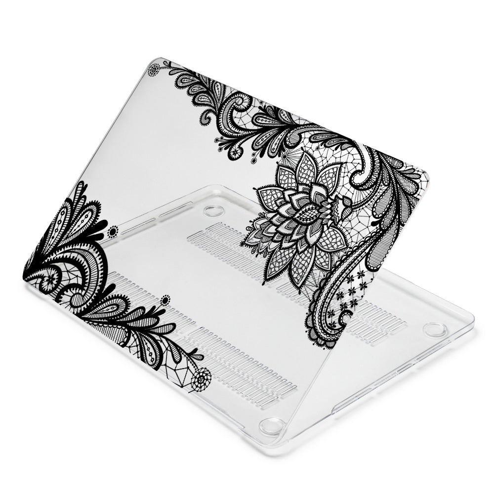 Black lace Macbook case-BELKCASE