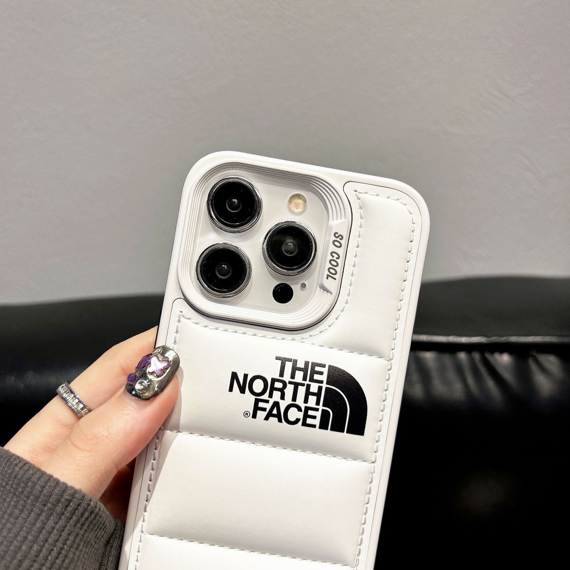 Down Jacket NF iPhone Case Color-blocked frame-BELKCASE