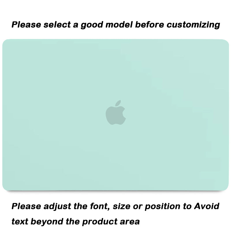 Frosted Mint Green Macbook case customizable-BELKCASE